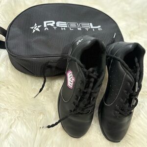 Custom Rebel Rise Black Cheer Shoes